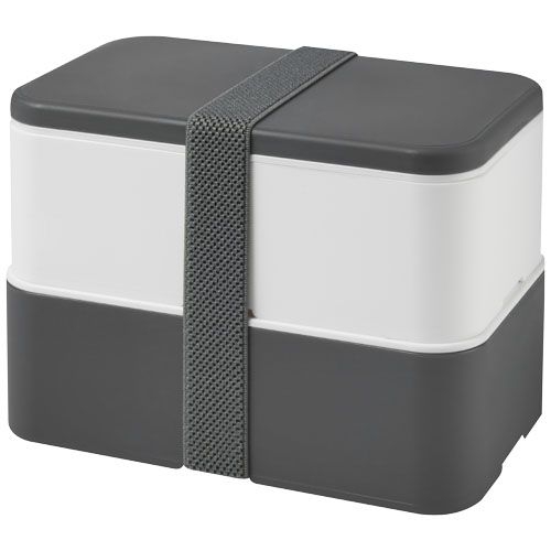 PF210470-2MIYO Doppel-Lunchbox_ grau_weiss_grau PF210470-2MIYO Doppel-Lunchbox_ grau_weiss_grau