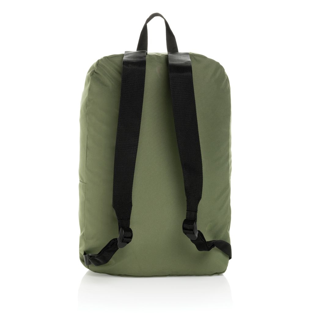 XDP763.19-07Dillon AWARE™ RPET faltbarer klassischer Rucksack_ gruen