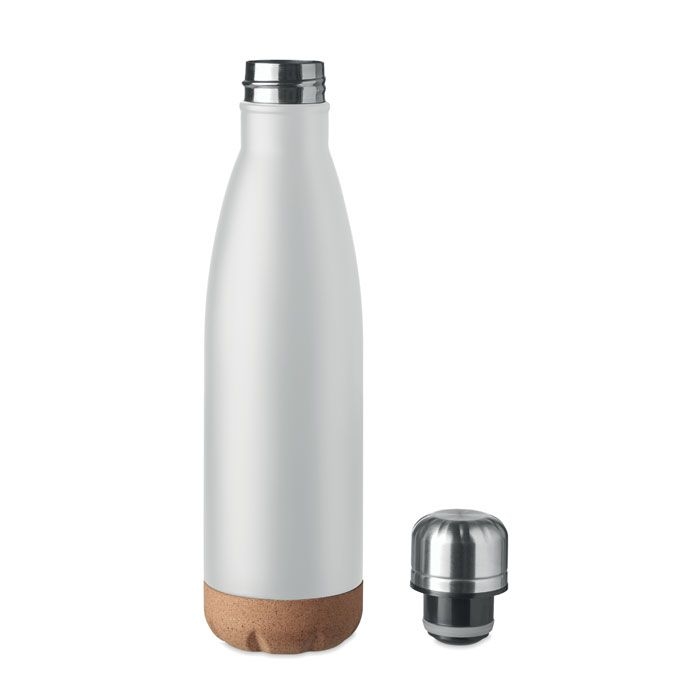 MO6313-06Aspen Cork Doppelwandige Isolierflasche_ Weiss