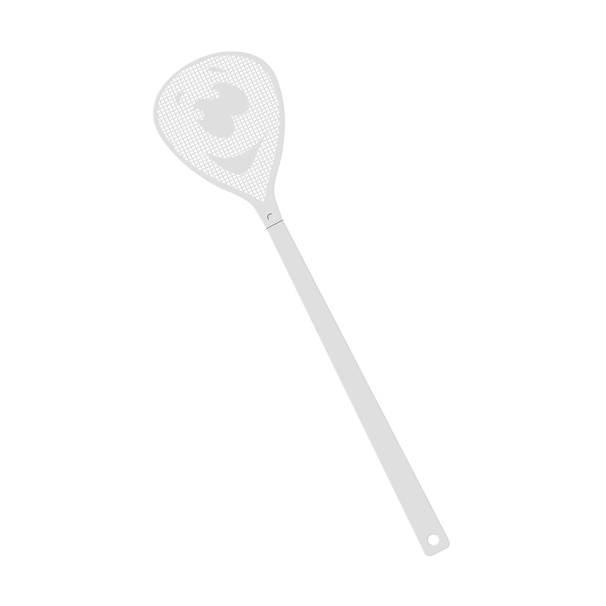 HE7852-0-0Fliegenklatsche _Gesicht_ weiss_ weiss HE7852-0-0Fliegenklatsche _Gesicht_ weiss_ weiss