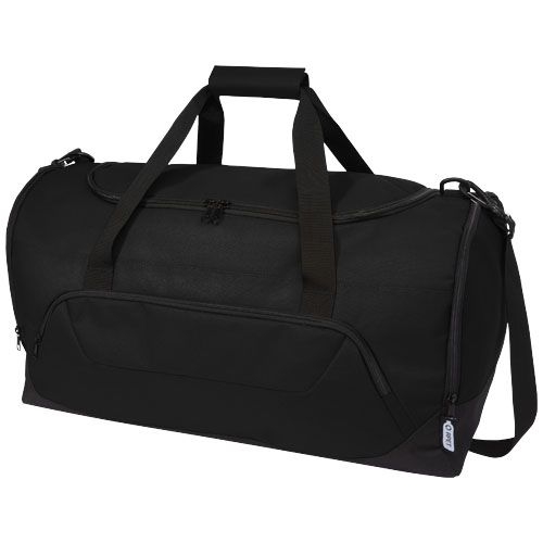 PF120534-4Retrend RPET Reisetasche 40L_ schwarz PF120534-4Retrend RPET Reisetasche 40L_ schwarz