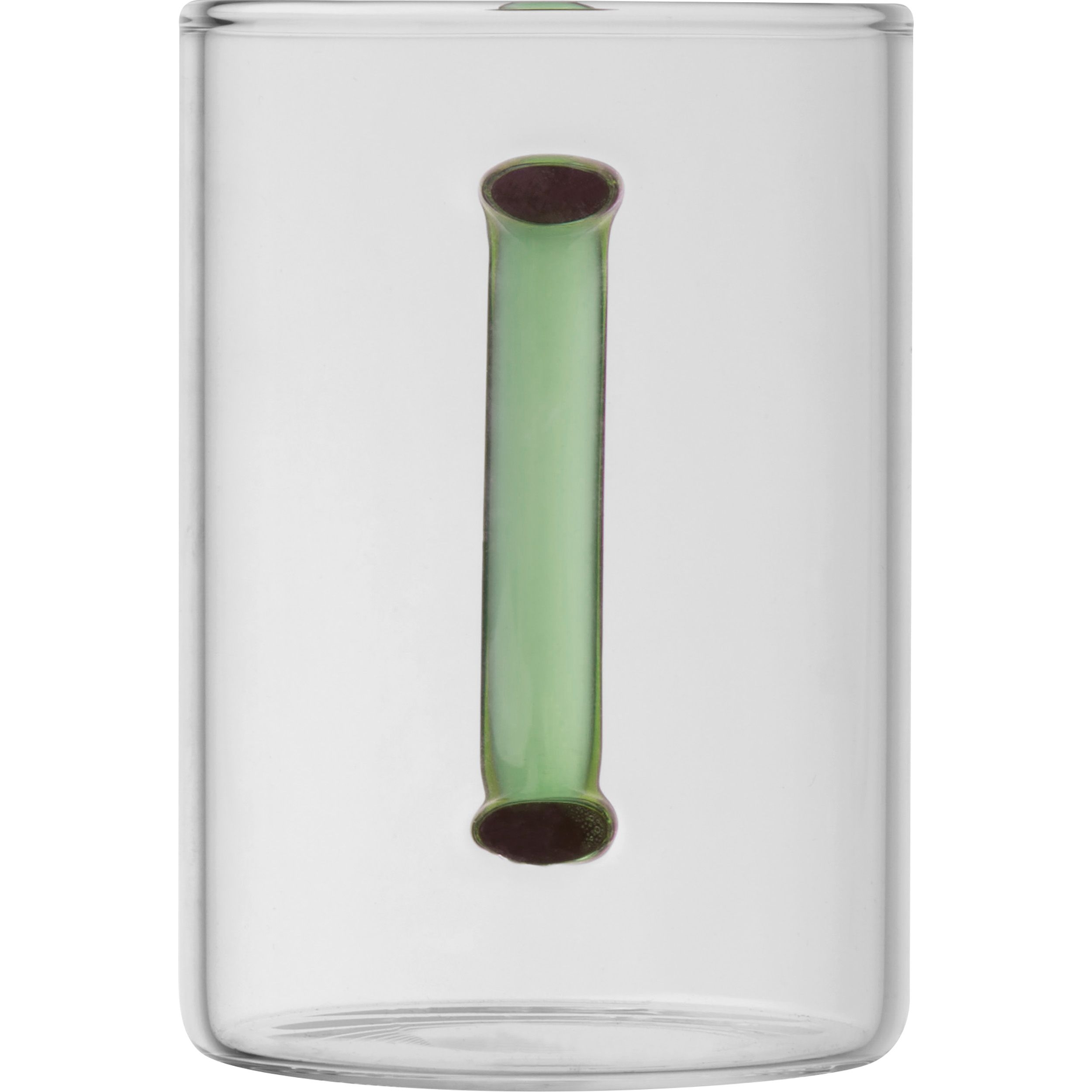 MA82340-09Glastasse mit farbigem Henkel_ 250ml_ gruen