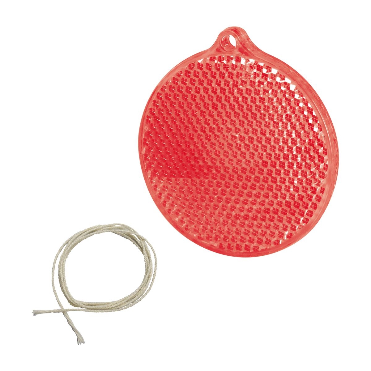 HE7800R-T1Sicherheits-Reflektor _Kreis_ rot-transparent