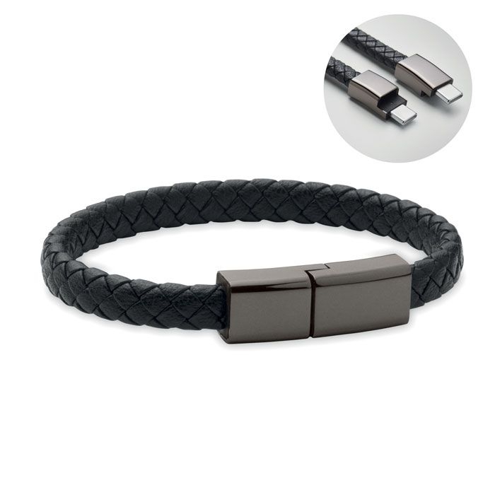 MO2646Fauleti Charge 60W Flecht-Armband-Ladekabel