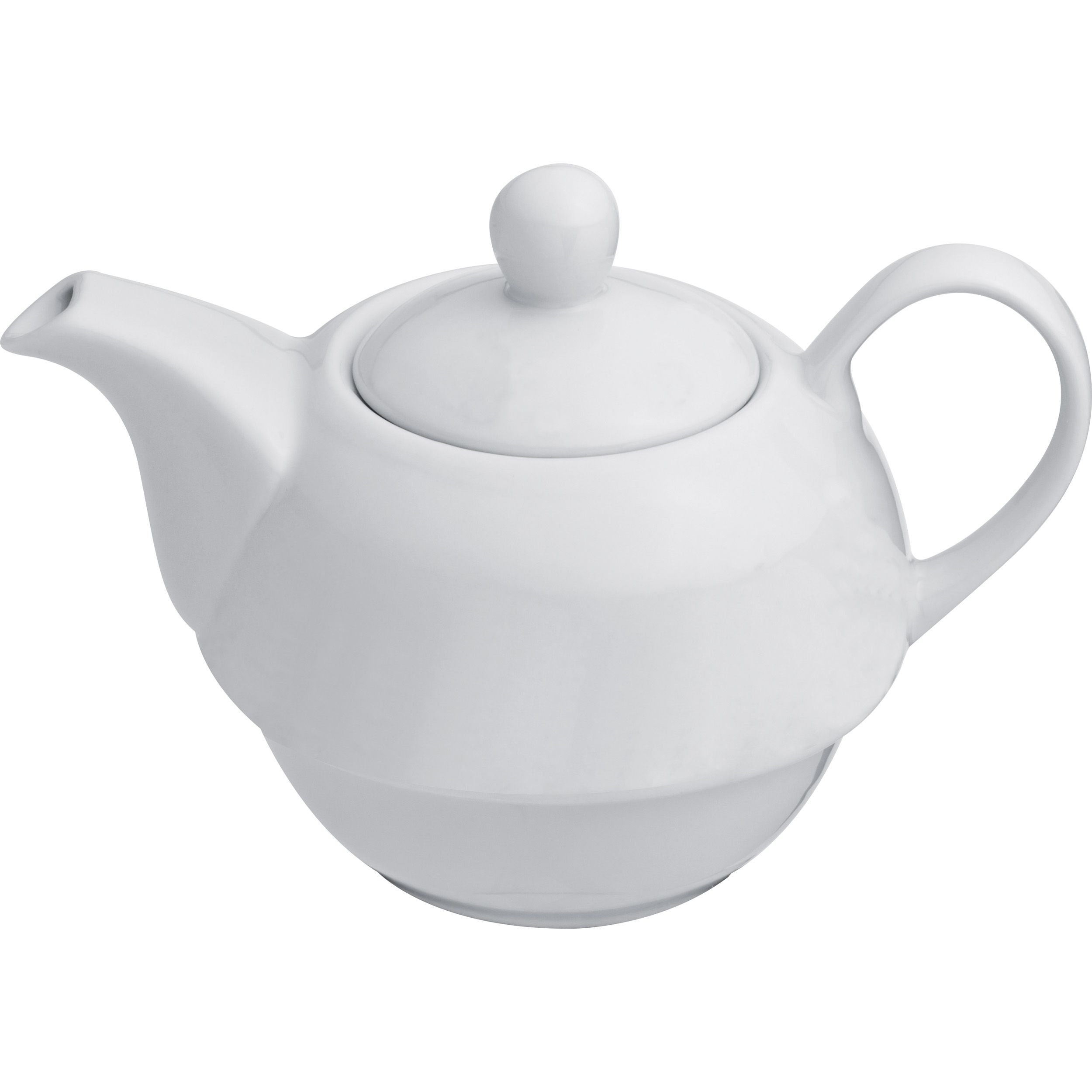 MA88854-06Teekanne mit Tasse und Untersetzer aus Porzellan_ weiss