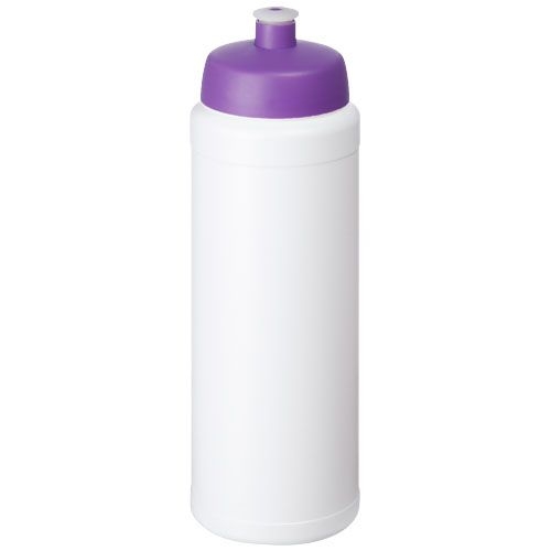 PF210690-10Baseline® Plus 750 ml Flasche mit Sportdeckel_ weiss_lila PF210690-10Baseline® Plus 750 ml Flasche mit Sportdeckel_ weiss_lila