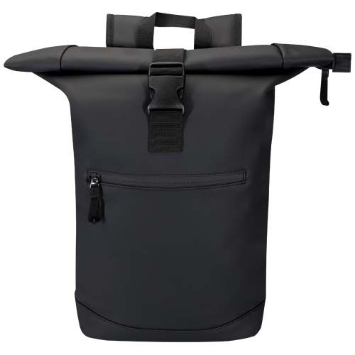 PF130093-6Resi Plus 15_ GRS-recycelter Rolltop Rucksack 18 L _ schwarz