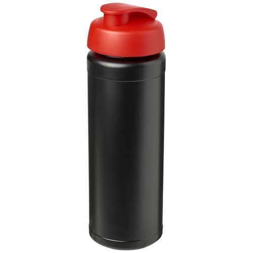 PF210074-15Baseline® Plus grip 750 ml Sportflasche mit Klappdeckel_ schwarz_rot PF210074-15Baseline® Plus grip 750 ml Sportflasche mit Klappdeckel_ schwarz_rot