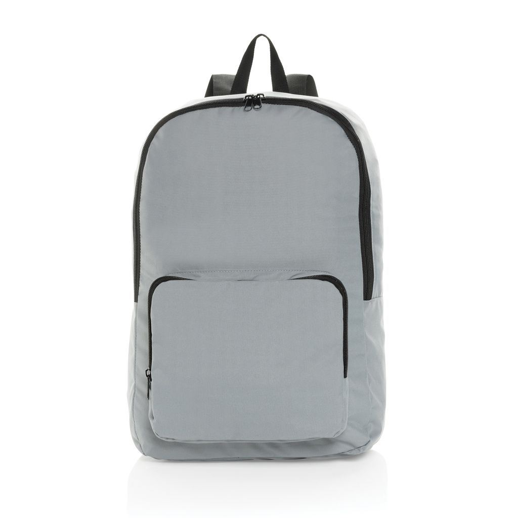 XDP763.19-02Dillon AWARE™ RPET faltbarer klassischer Rucksack_ grau