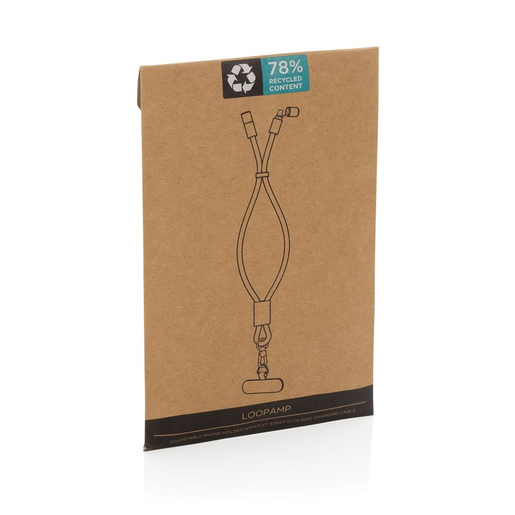 XDP302.57-01LoopAmp 60W Handgelenksband fuer Smartphones aus RCS rPET_ schwarz