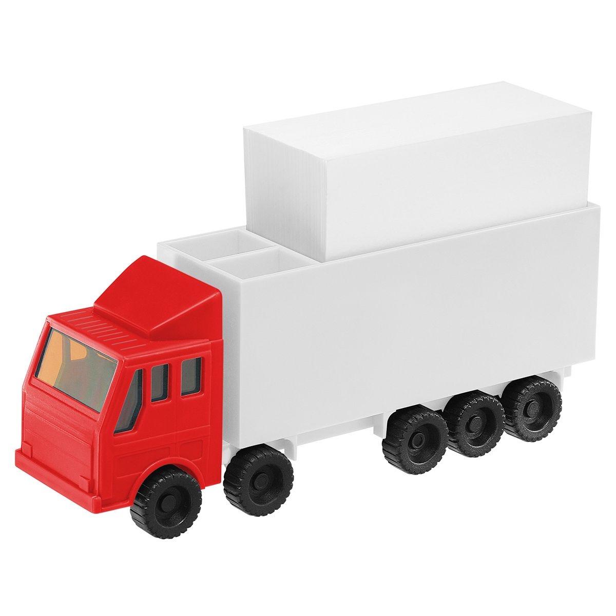 HE7374KPC-1-0Zettelbox mit Koecher _LKW_ rot_ weiss