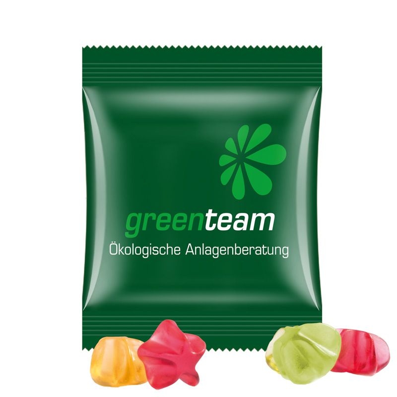 JG15061-3Minituete 10g_ Fruchtgummi Standardformen_ Stern_ weisse Folie