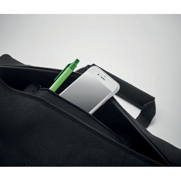 MO6718-03Tapla Laptop Tasche RPET-Filz_ Schwarz