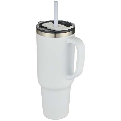 PF100802Sydney 1200 ml doppelwandiger RCS-zertifizierter Kupfer-Vakuum Isolierbecher mit Strohhalm