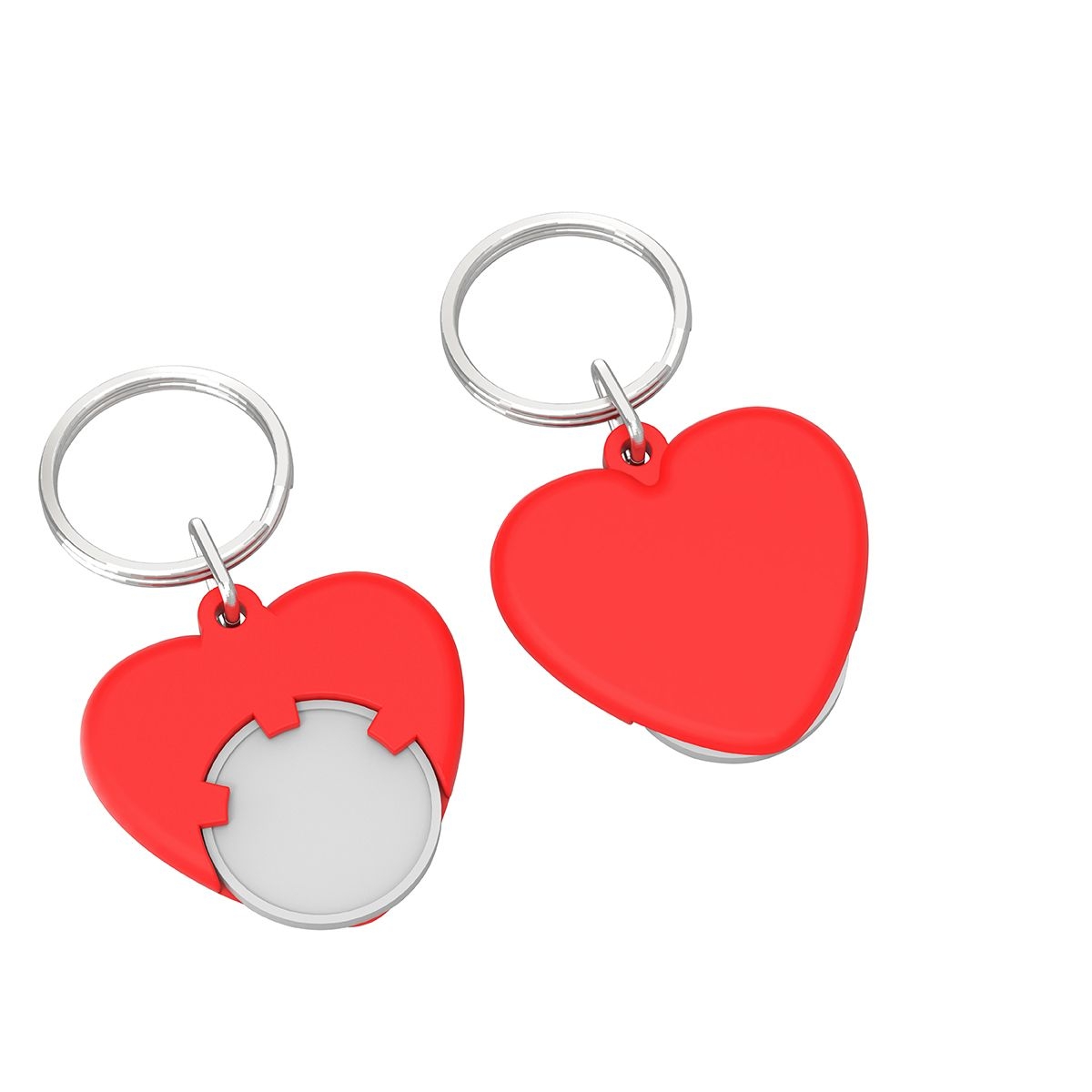 HE8652R-0-1Chiphalter mit 1€-Chip _Herz_ weiss_ rot HE8652R-0-1Chiphalter mit 1€-Chip _Herz_ weiss_ rot