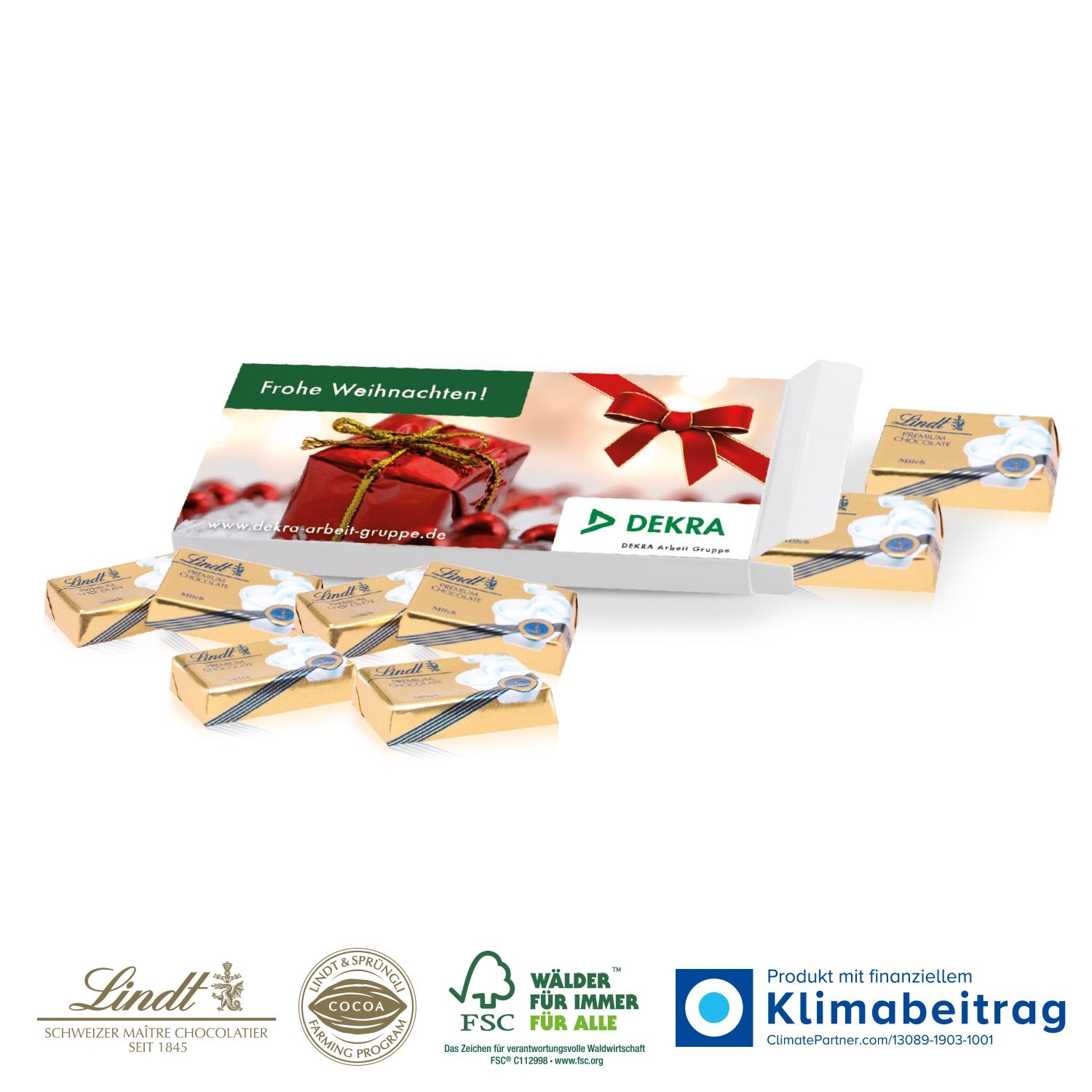 CD91000Praesentbox mit Lindt Schokotaefelchen