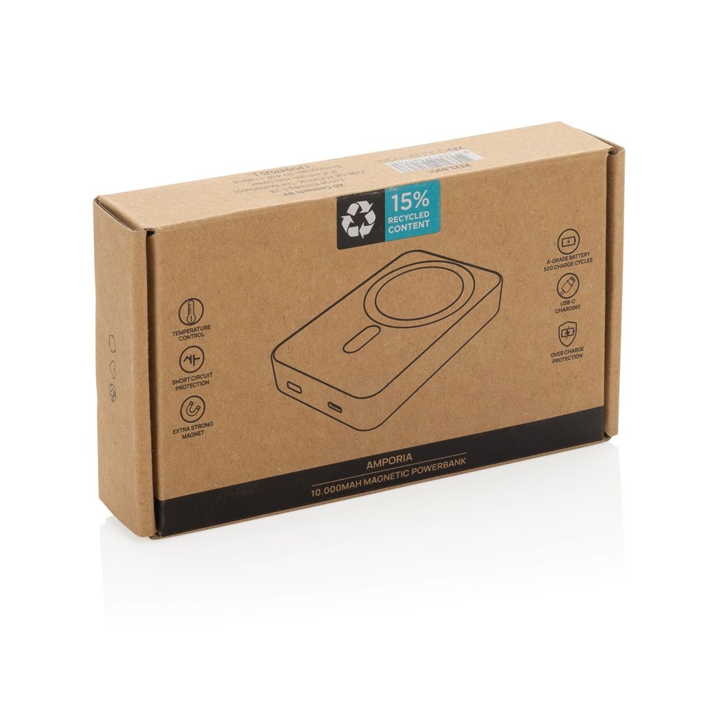 XDP322_89-01Amporia 10_000mAh magnetische Powerbank aus RCS rec. ABS_ schwarz