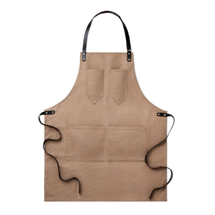 MO9237-67Chef Kochschuerze Leder_ Taupe MO9237-67Chef Kochschuerze Leder_ Taupe