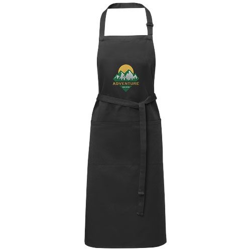 PF113334-5Andrea 240 g_m² Schuerze mit verstellbarem Nackenband_ schwarz