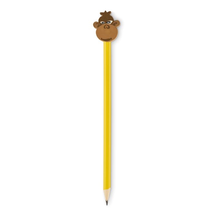 MO2929-08Circo Holzbleistift mit Radiergummi_ gelb