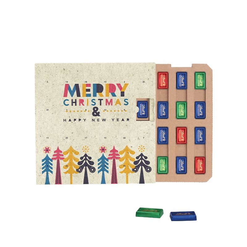 JG20081Taefelchen Adventskalender ECO Lindt_ Graspapier