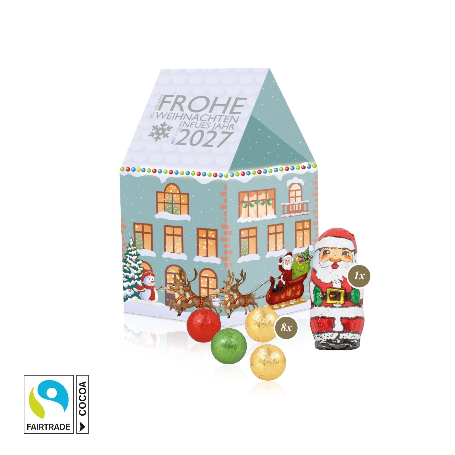 CD955503D Praesent _Haus_ mit Fairtrade® Schokolade