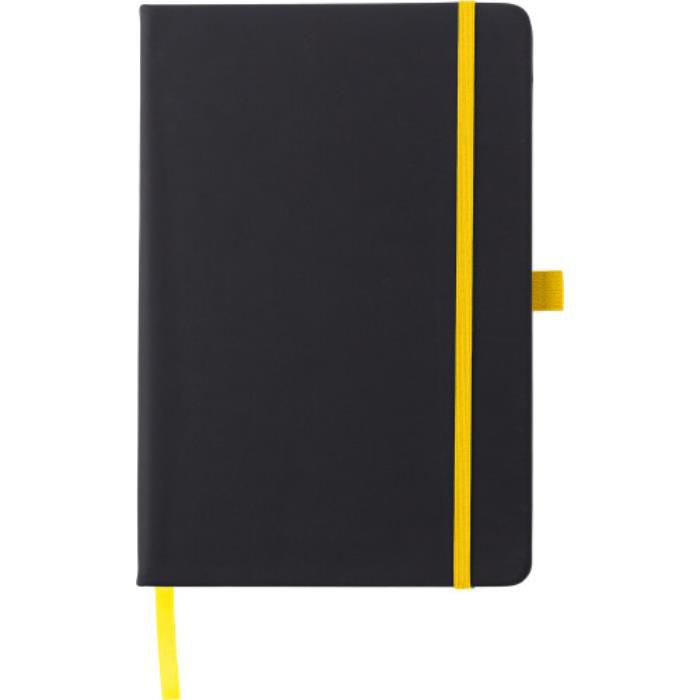 GI8384-06Notizbuch aus Kunststoff Charlene_ Gelb GI8384-06Notizbuch aus Kunststoff Charlene_ Gelb