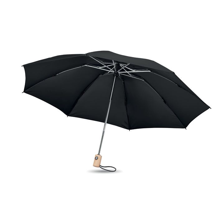 Leeds Regenschirm 23'' RPET, schwarz