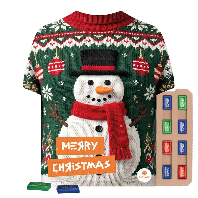 JG20183-1Shape Adventskalender Trikot Eco Lindt_ Lindt Schokotaefelchen_ Motiv-Vorlage