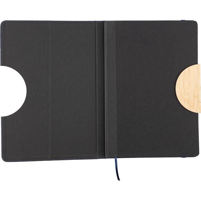 GI1103692-05rPET _300D_ Notizbuch A5 Ernst_ blau
