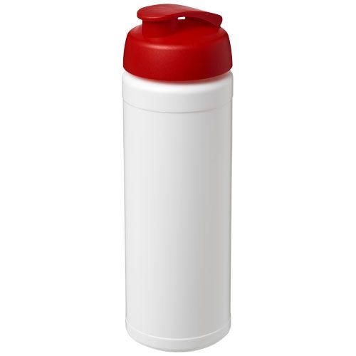 PF210070-4Baseline® Plus 750 ml Flasche mit Klappdeckel_ weiss_rot PF210070-4Baseline® Plus 750 ml Flasche mit Klappdeckel_ weiss_rot