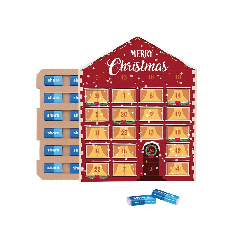 JG20099Taefelchen Adventskalender Haus ECO Share