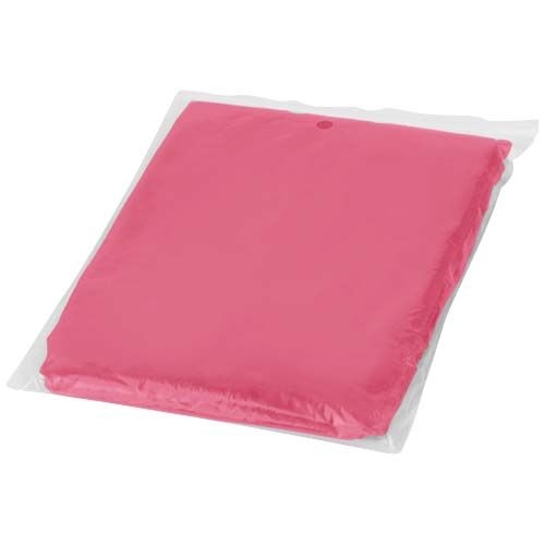 PF100429-3Ziva Einweg Regenponcho mit Huelle_ rot