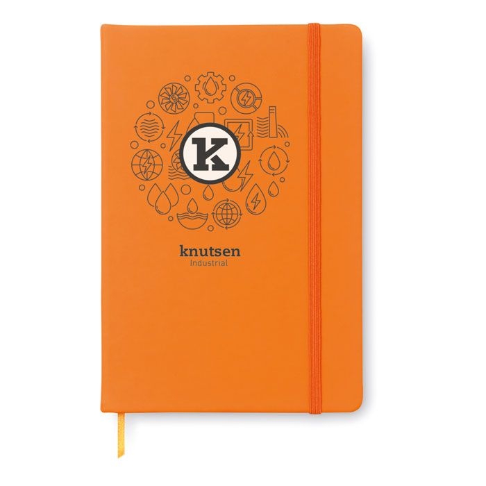 MO1804-10Arconot Lined DIN A5 Notizbuch_ liniert_ orange