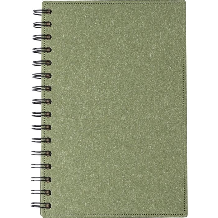 GI1015153-04Hardcover-Notizbuch aus recyceltem Karton Caleb_ gruen