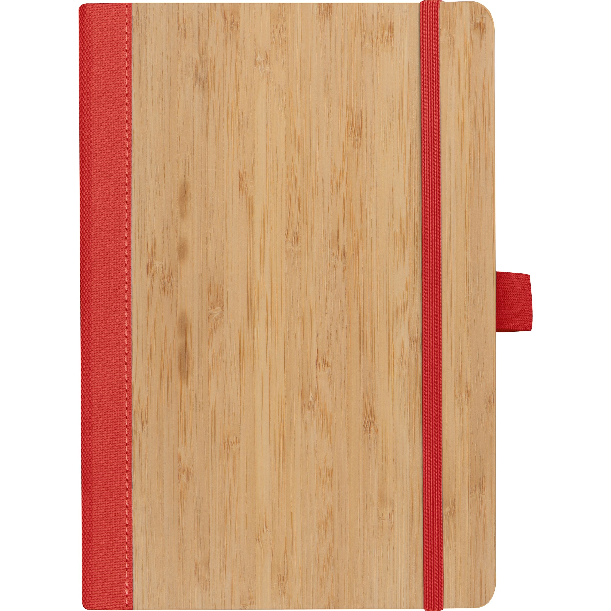 MA23774-05Notizbuch aus Bambus_ rot