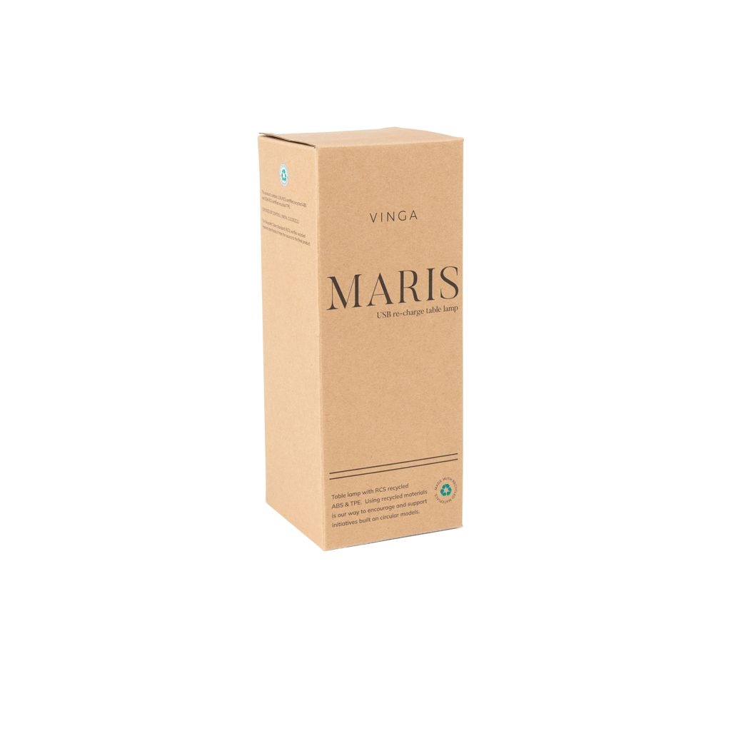 XDV51300-01VINGA Maris Tischleuchte aus RCS recyceltem ABS_ schwarz