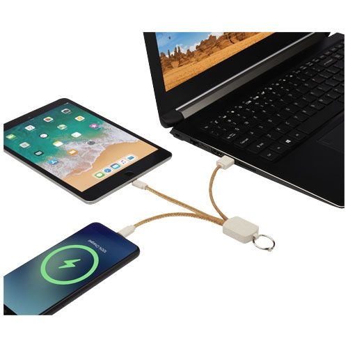 PF124294-1Bates Weizenstroh und Kork 3-in-1 Ladekabel_ natur