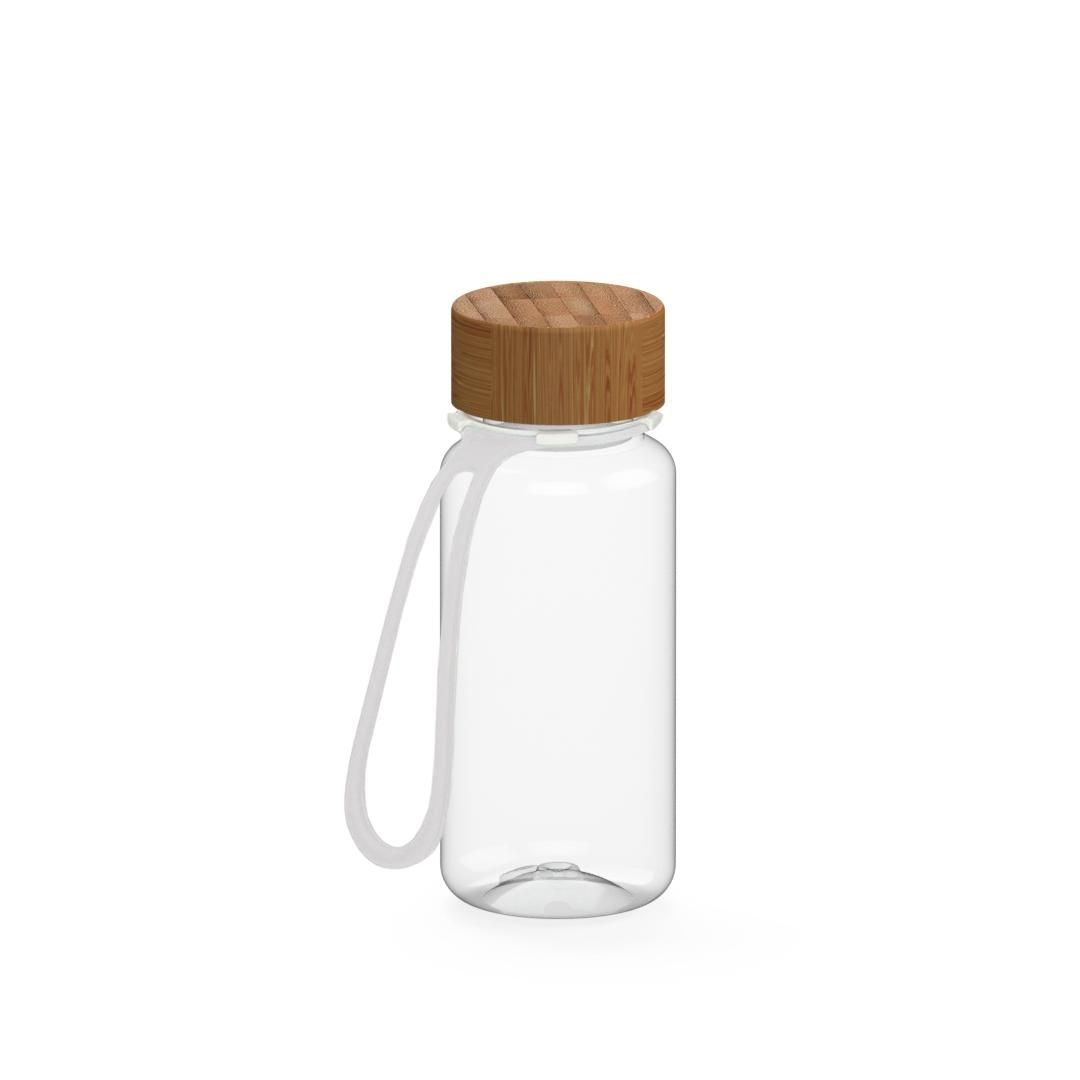 EL01249-4Trinkflasche _Natural_ 400 ml_ inkl. Strap_ transparent_ transparent