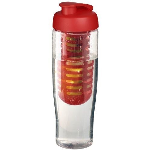 PF210041-3H2O Active® Tempo 700 ml Sportflasche mit Klappdeckel und Infusor_ transparent_rot PF210041-3H2O Active® Tempo 700 ml Sportflasche mit Klappdeckel und Infusor_ transparent_rot