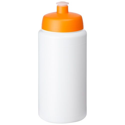 PF210687-8Baseline® Plus grip 500 ml Sportflasche mit Sportdeckel_ weiss_orange PF210687-8Baseline® Plus grip 500 ml Sportflasche mit Sportdeckel_ weiss_orange
