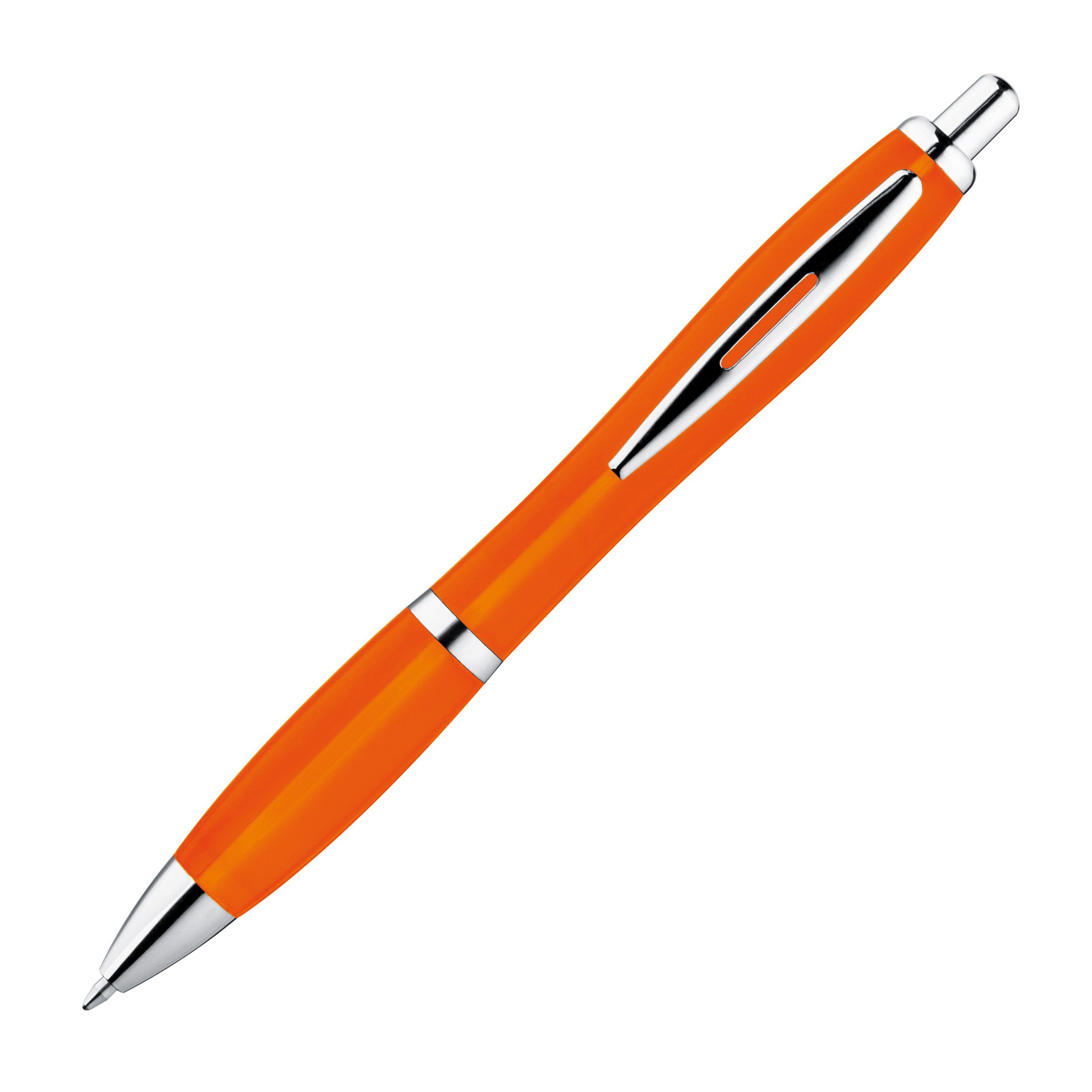 MA11679-10Kunststoffkugelschreiber vollfarbig _ orange
