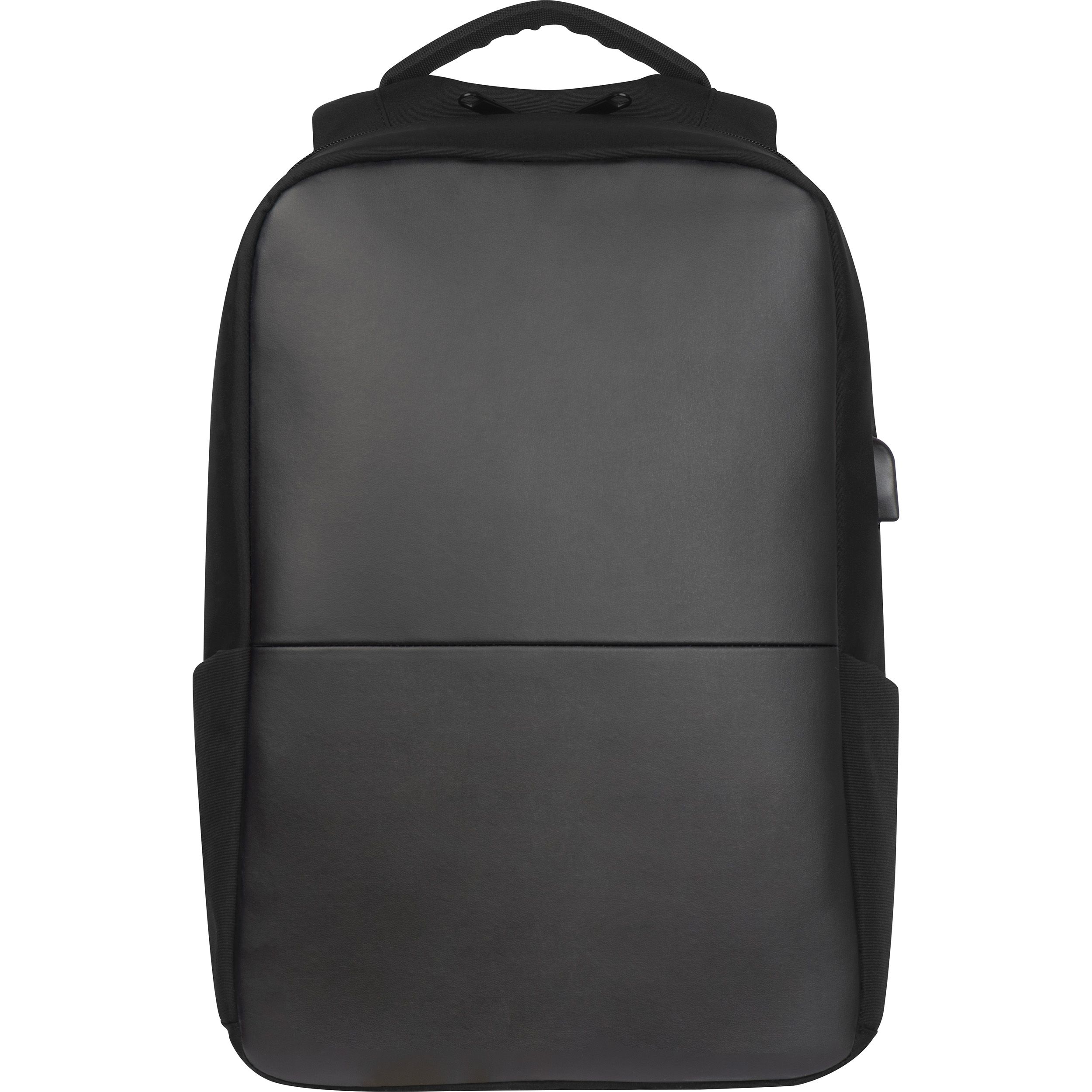 MA61299-03Hochwertiger Rucksack mit USB Anschluss_ schwarz