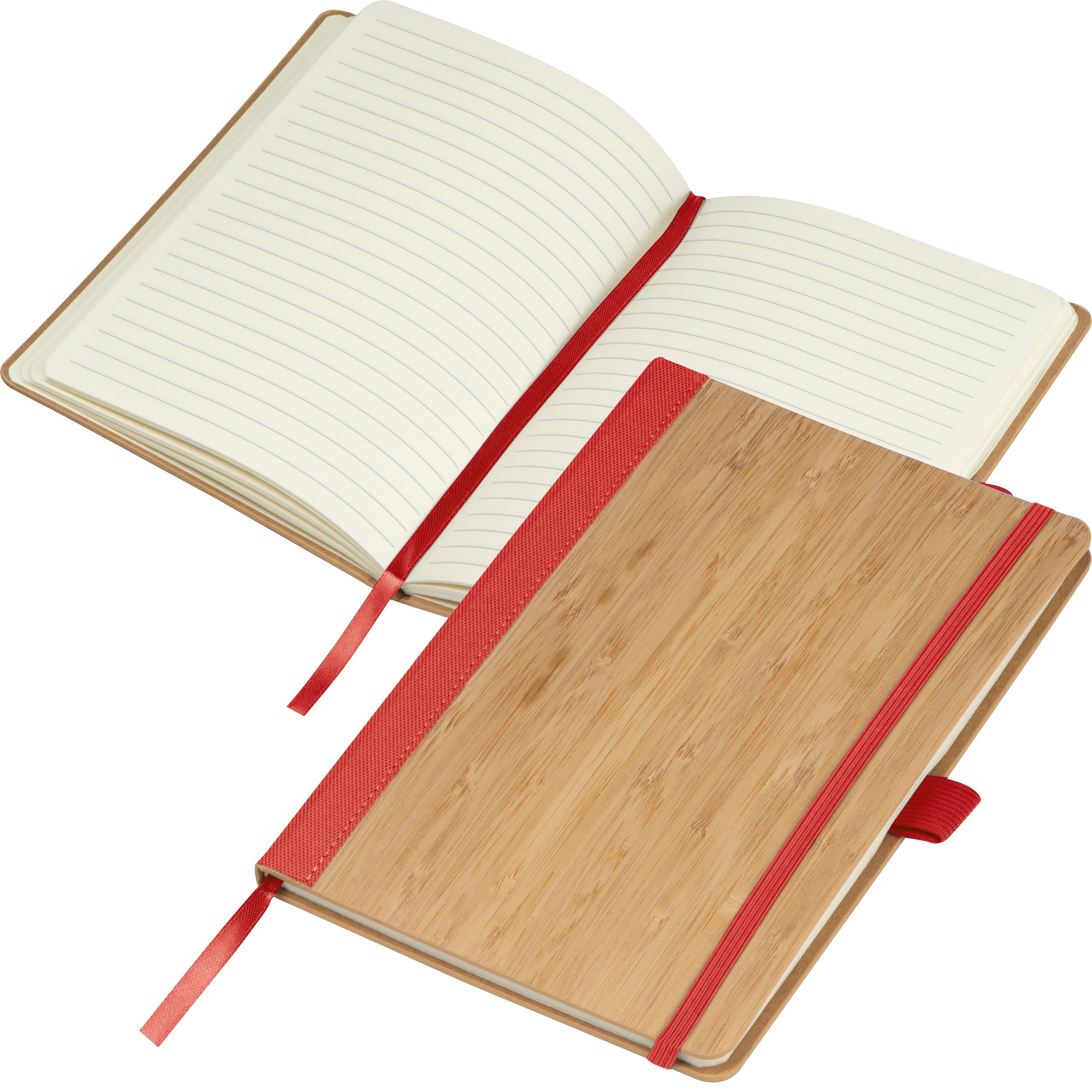 MA23774-05Notizbuch aus Bambus_ rot MA23774-05Notizbuch aus Bambus_ rot
