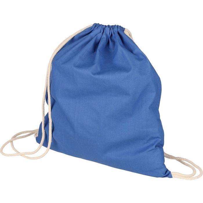 GI1161743-05Kordelzug-Rucksack Baumwolle _140 g_m²_ Bridget_ blau