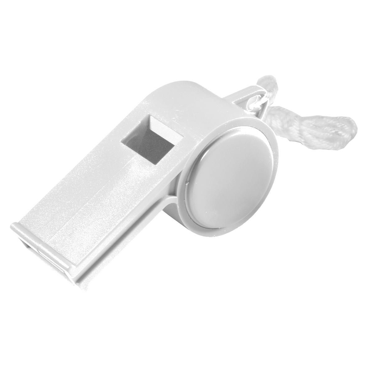 EL03637-1Trillerpfeife _Sport_ mit Kordel_ uni-colour_ weiss
