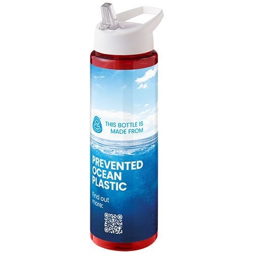 PF210486-10H2O Active® Eco Vibe 850 ml Sportflasche mit Ausgussdeckel_ rot_weiss