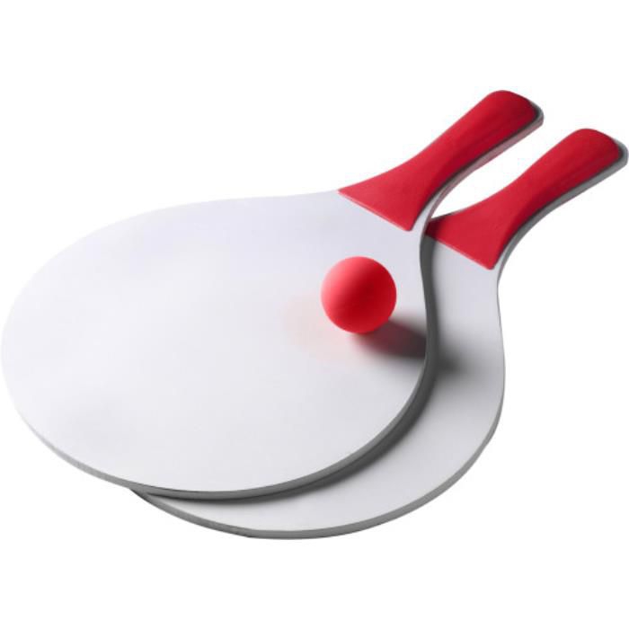 GI2578-08Beach-Ball-Tennisspiel aus Holz Fabien_ Rot GI2578-08Beach-Ball-Tennisspiel aus Holz Fabien_ Rot