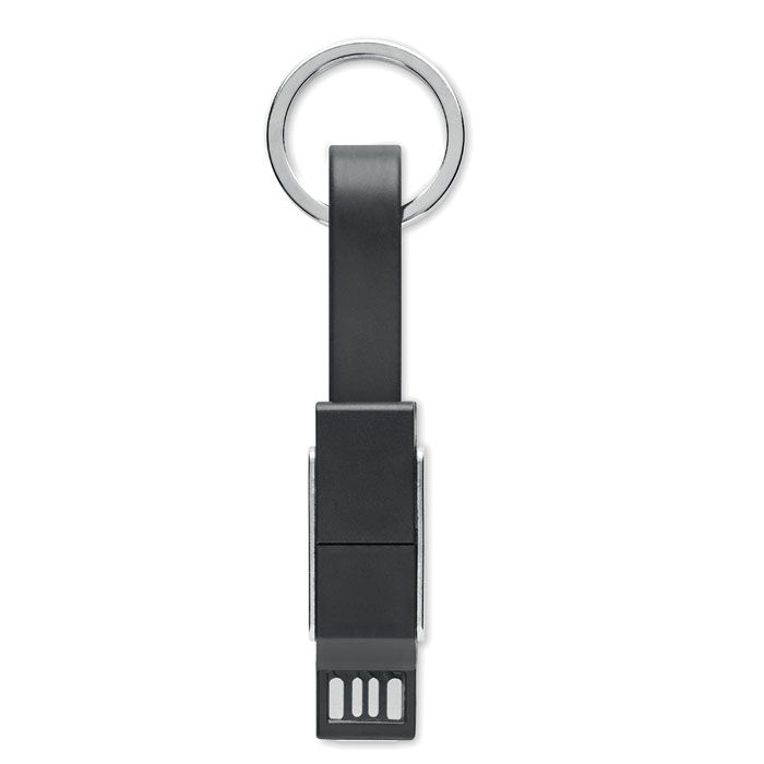 MO6820-03Key C Schluesselanhaenger 4in1 Kabel_ Schwarz