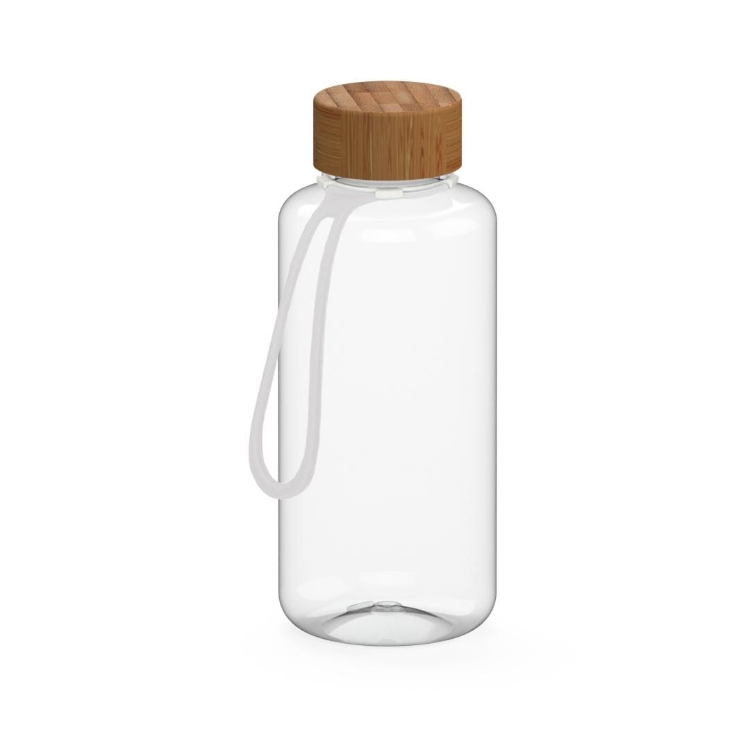 EL01250-4Trinkflasche _Natural_ 1_0 l_ inkl. Strap_ transparent_ transparent